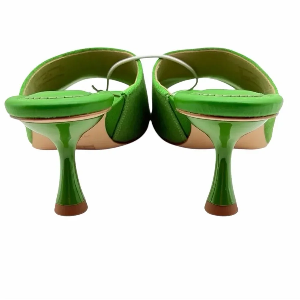 Kate Spade Marigold Elegant Green Heels Mules Size 7B NWOT